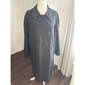 Lauren Ralph Lauren‎ Trench Coat Womens 40S Double Breasted Belted Liner Classic